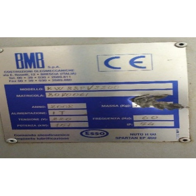(5837/7) Injetora BMB Mod KW38PI