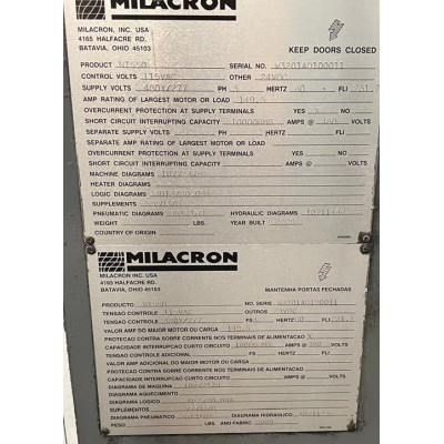 Injetora Milacron Elétrica Mod Poweline 550